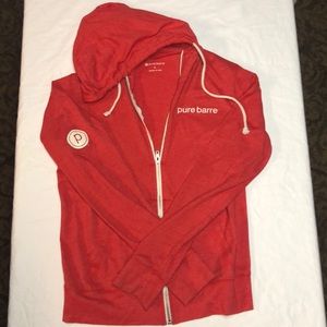 Pure Barre zip hoodie. Sz L